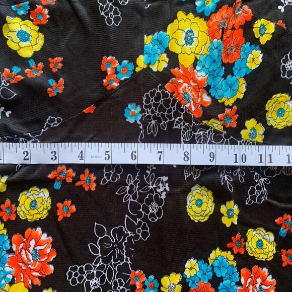 Vintage Henry Allen Montreal 70s Floral Maxi Dress | Size Small-Handmade Canada - Picture 9 of 12